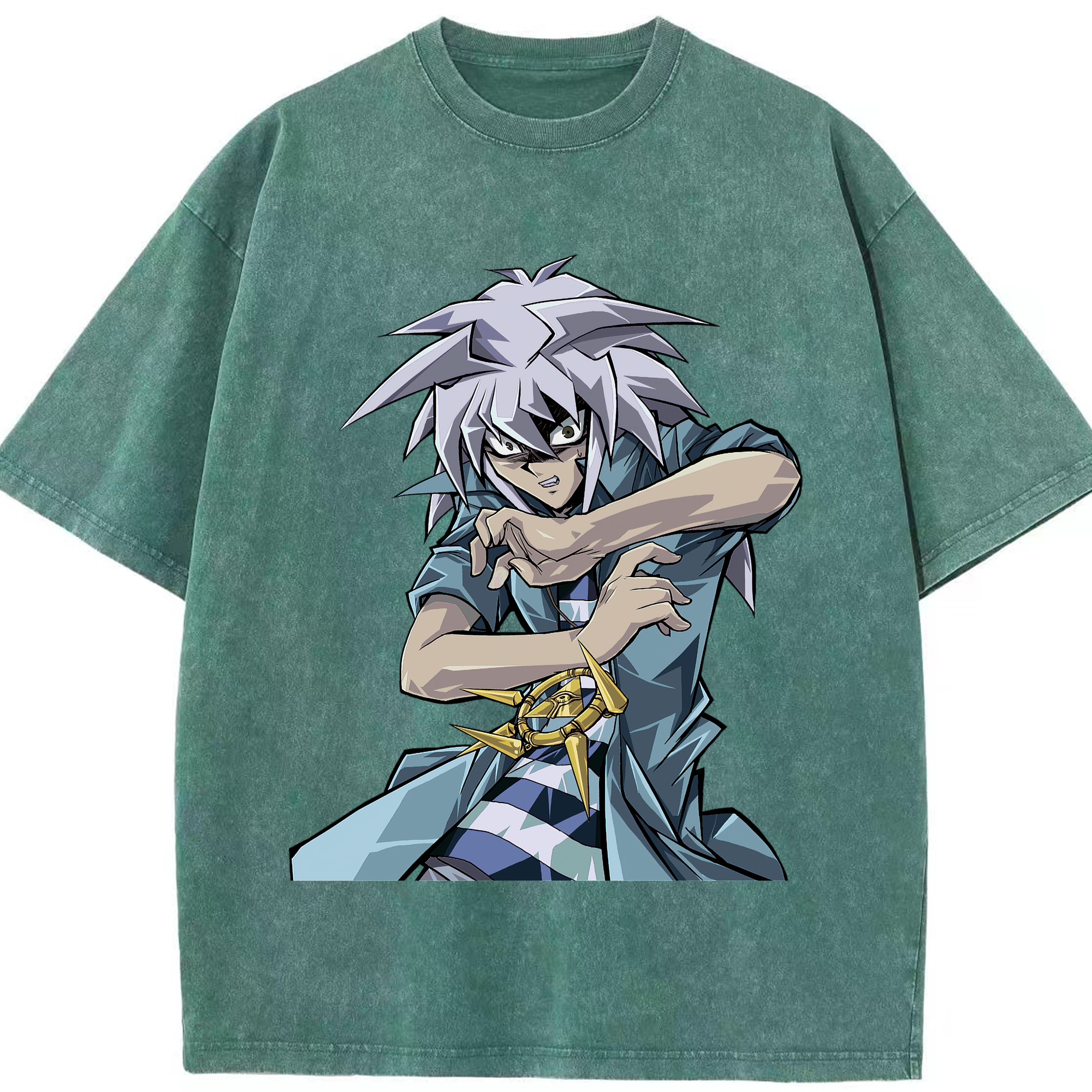 （画像用） 遊☆戯☆王 Yu-Gi-Oh! 綿100% ヴィンテージ風 半袖Tシャツ（フロントプリント）